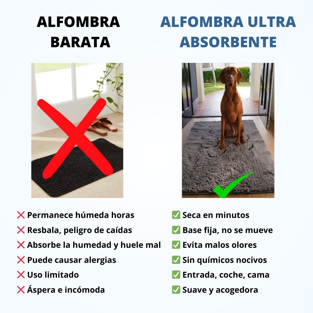 Alfombra Súper Absorbente para Perros Mascotita